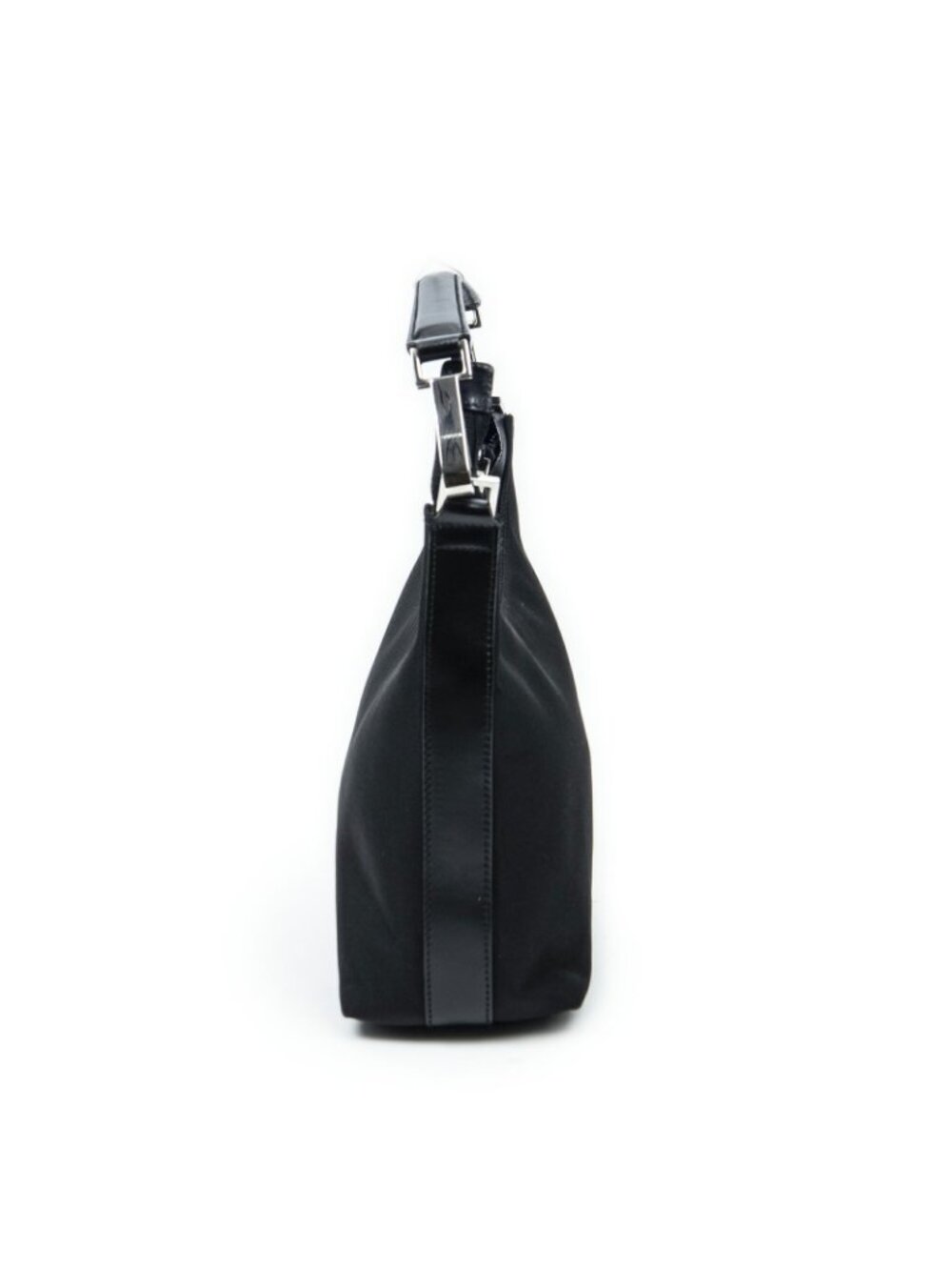 Gucci Small Zip Hobo Black Nylon Canvas - Picture 3 of 10